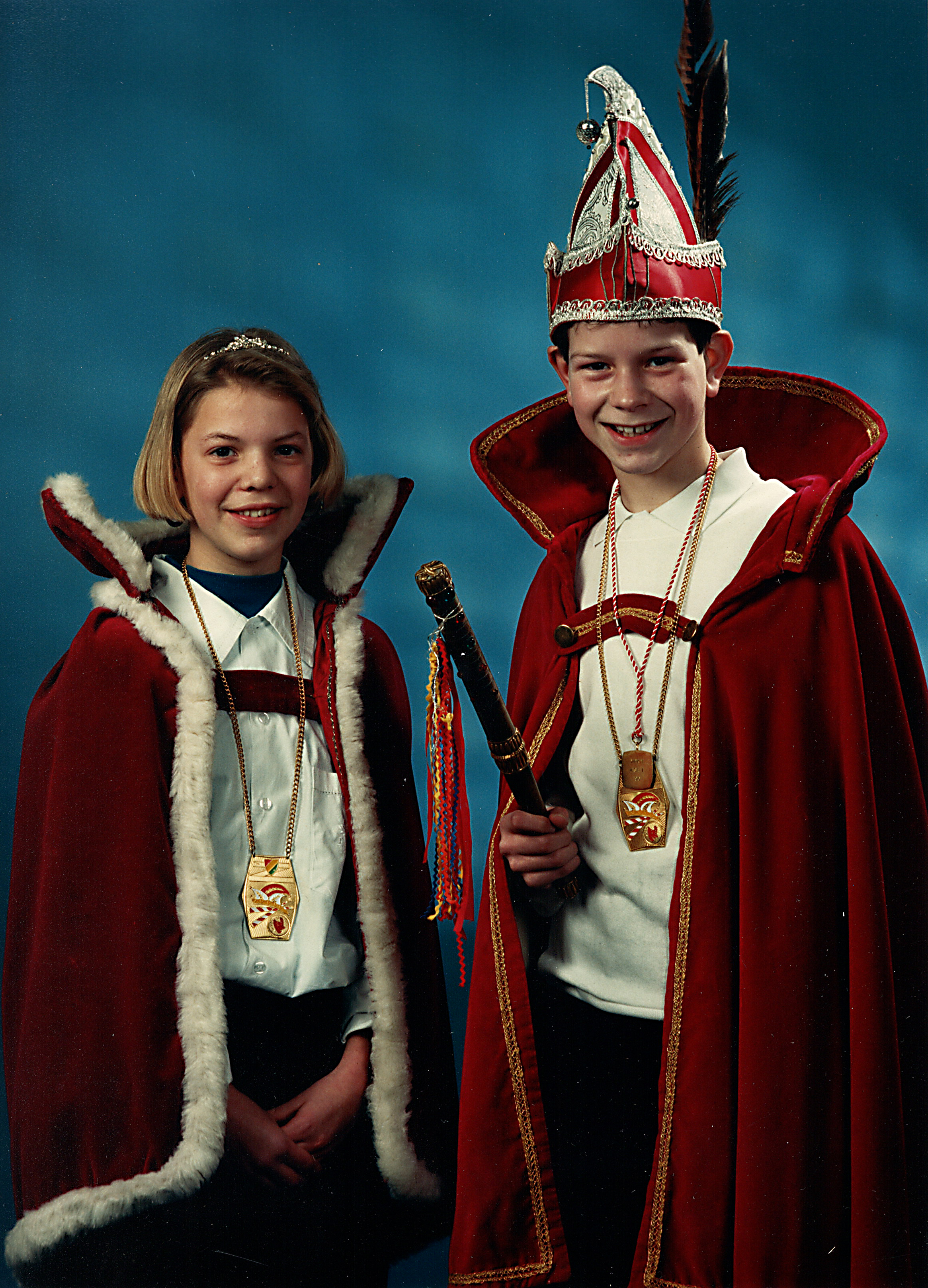 Jeugdprinsenpaar Roy I en Froukje I