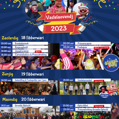 Programma carnaval 2023